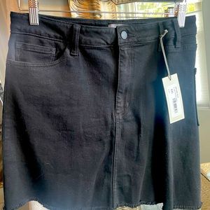 Never worn Just Black Denim Frayed Skirt in XXL